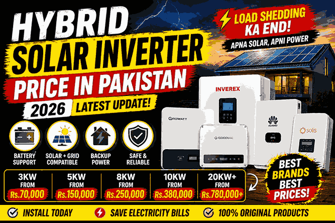 Hybrid solar inverter price in Pakistan