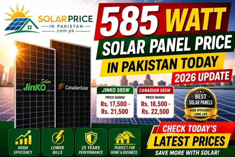 585 Watt Solar Panel Price in Pakistan Today